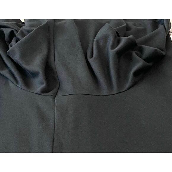 WOMAN WITHIN HIGH-RISE STRAIGHT LEG PULL-ON PANTS, WOMENS-26W PETITE-SOLID BLACK - Picture 8 of 11